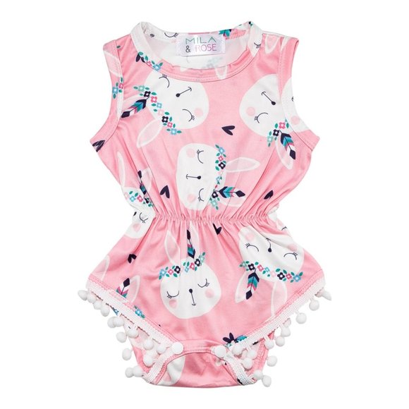 Pom Pom Romper - Picture 1 of 5